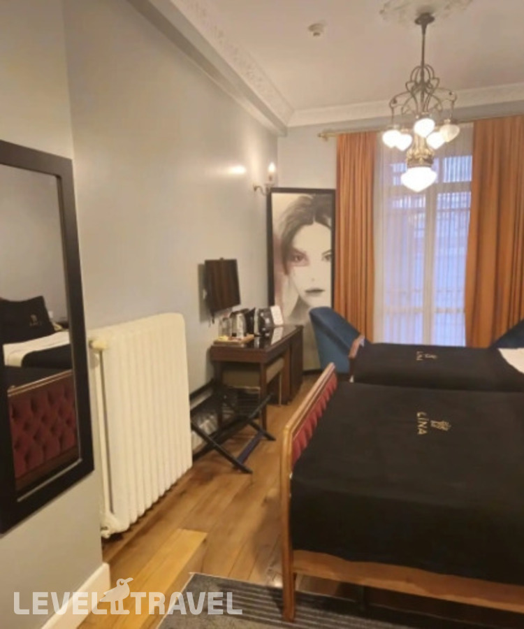 фотографии номера Дизайнерский номер (две односпальные кровати) отеля Lina Hotel Taksim Pera (Ex. Walton Hotels Taksim Pera) в Турция(Бейоглу) - фото №4