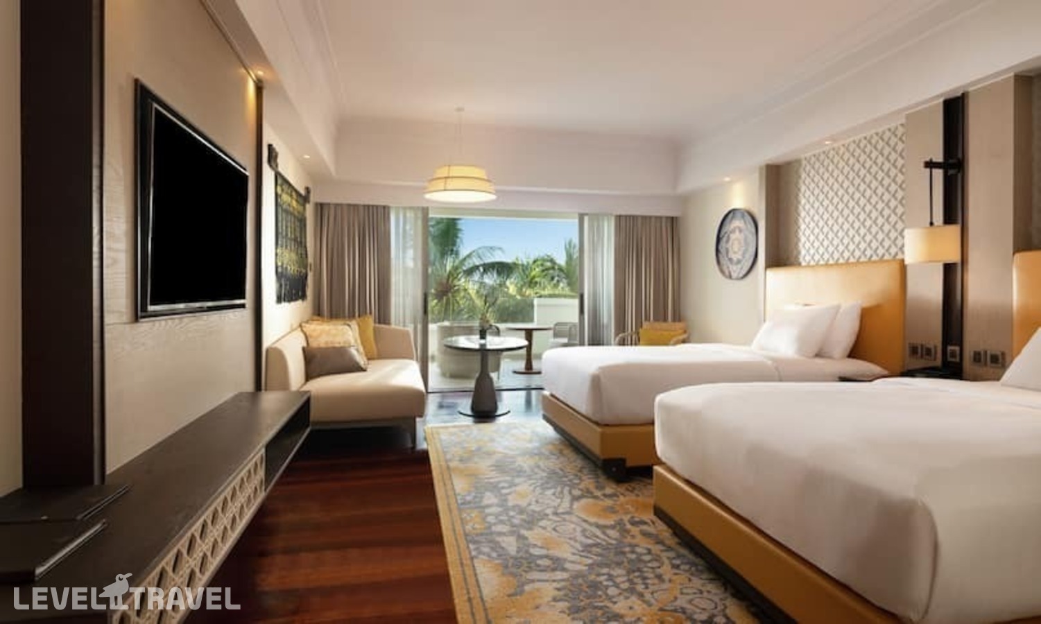 фотографии номера Номер Cliff Tower с видом на океан (отдельные кровати) отеля Hilton Bali Resort (Ex. Grand Nikko Bali) в Индонезия(Нуса Дуа) - фото №1