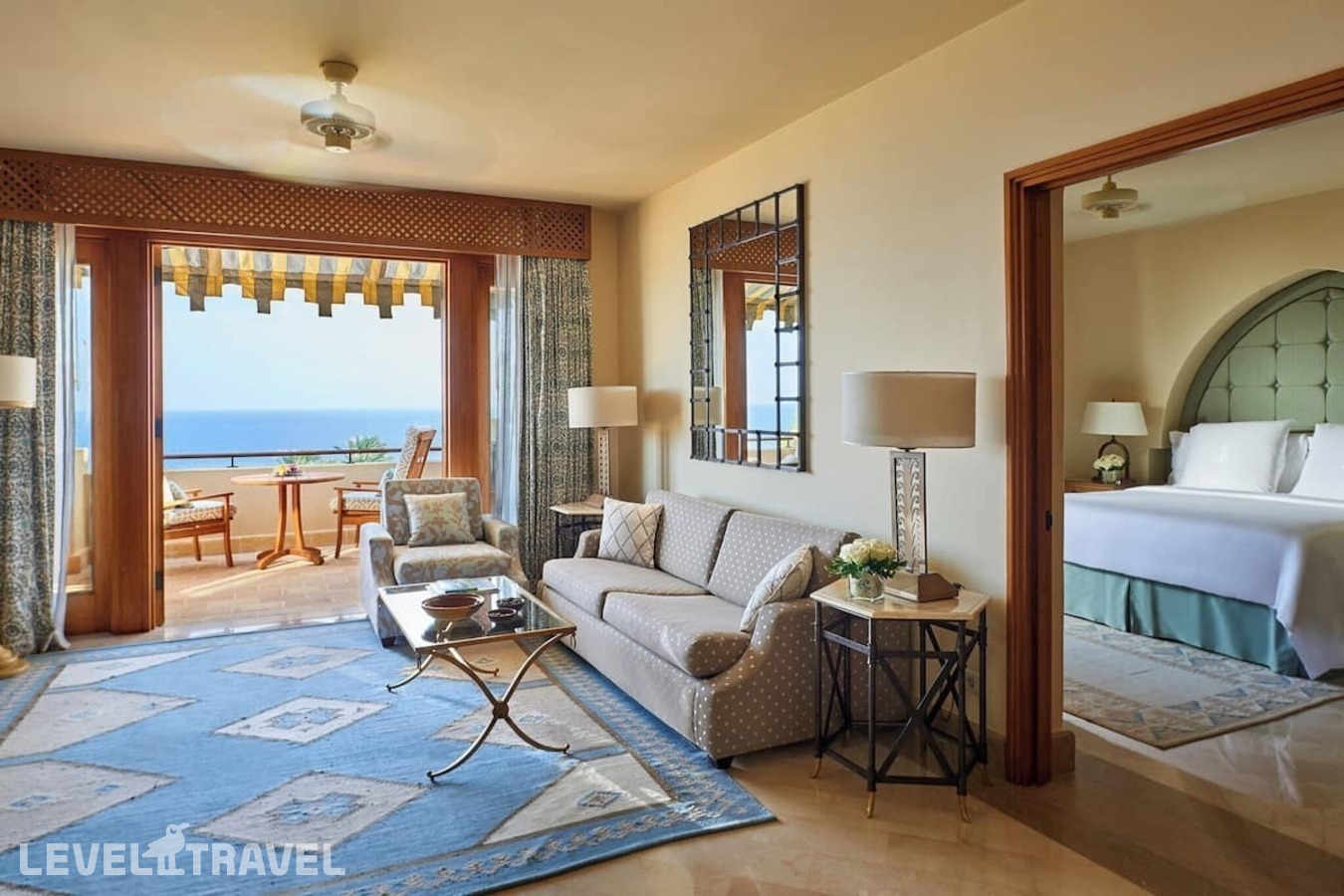 фотографии номера Люкс с частичным видом на море отеля Four Seasons Resort Sharm El Sheikh в Египет(Шаркс Бэй) - фото №2