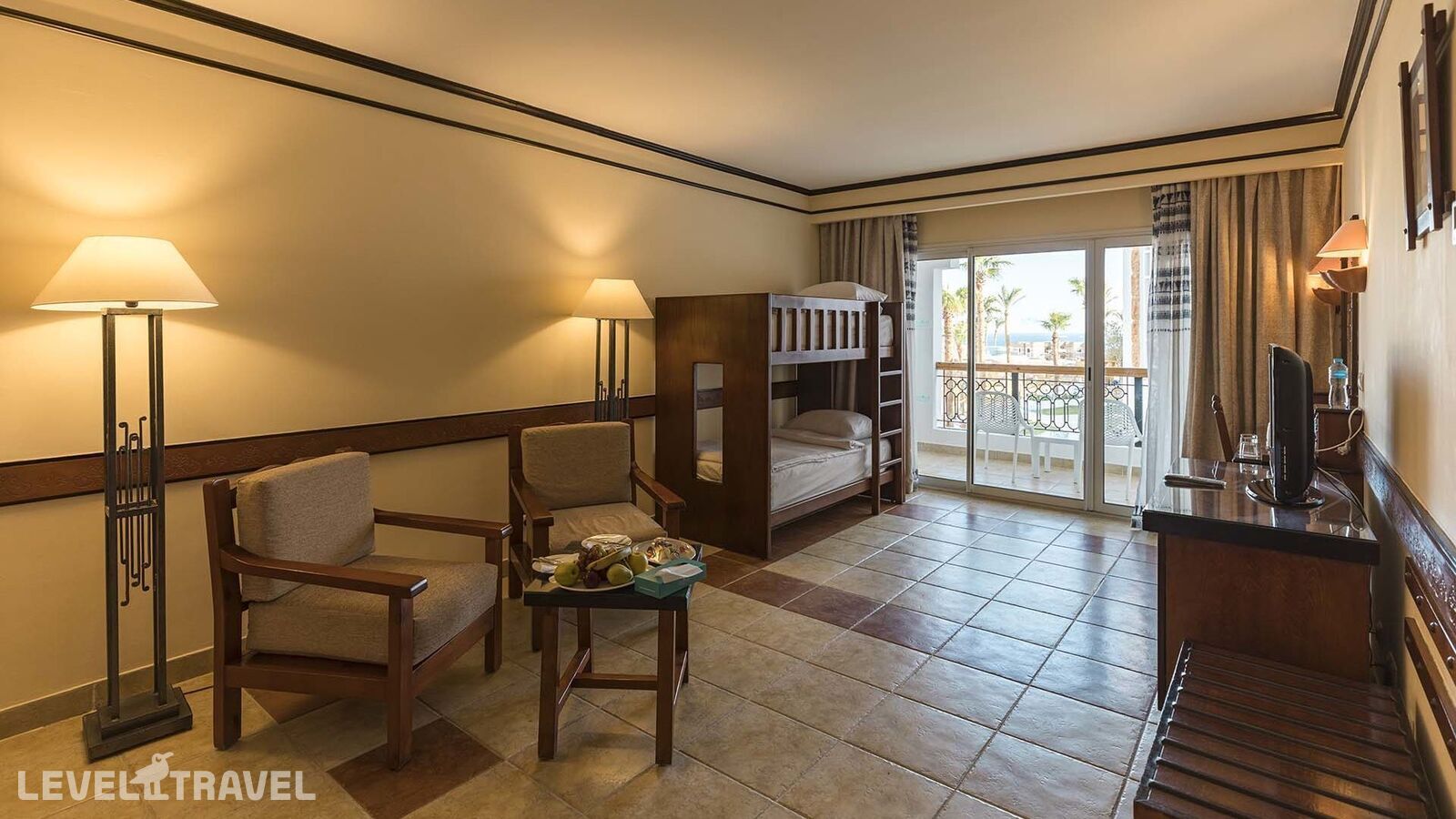 фотографии номера Семейный (двухъярусная кровать) отеля Sunrise Remal Resort в Египет(Рас-Насрани) - фото №3