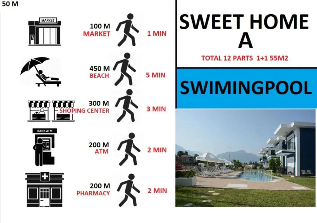 фотографии номера Апартаменты отеля Sweet Home Kemer Apartments в Турция(Чамьюва) - фото №11