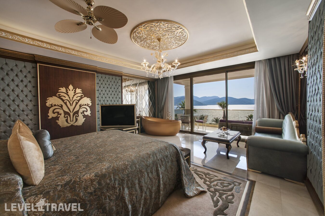 фотографии номера Делюкс с выходом к бассейну отеля The Plaza Bodrum (Ex. Be Premium Bodrum) в Турция(Торба) - фото №4