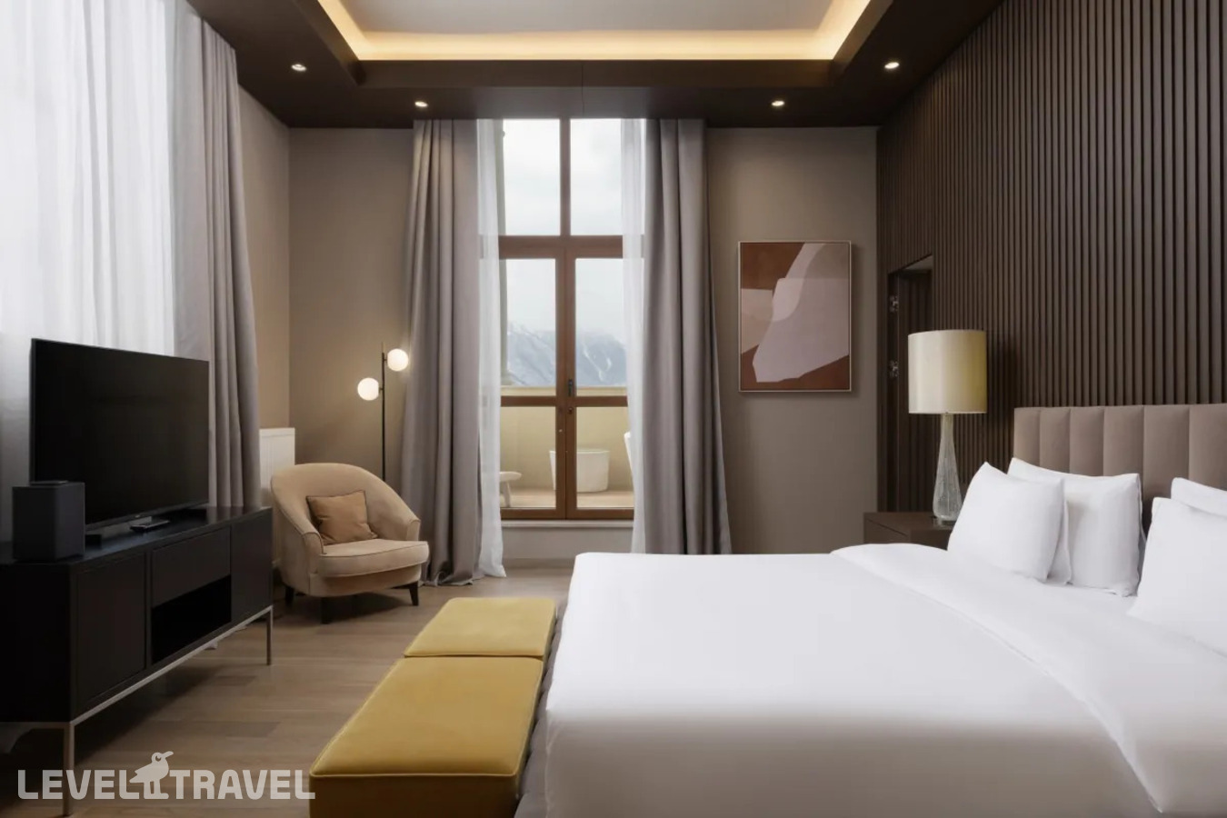фотографии номера Президентский люкс с террасой (3 спальни) отеля Novotel Resort And Spa Krasnaya Polyana Sochi (Бывш. Горки Отель) в Россия(курорт Красная Поляна 960) - фото №4