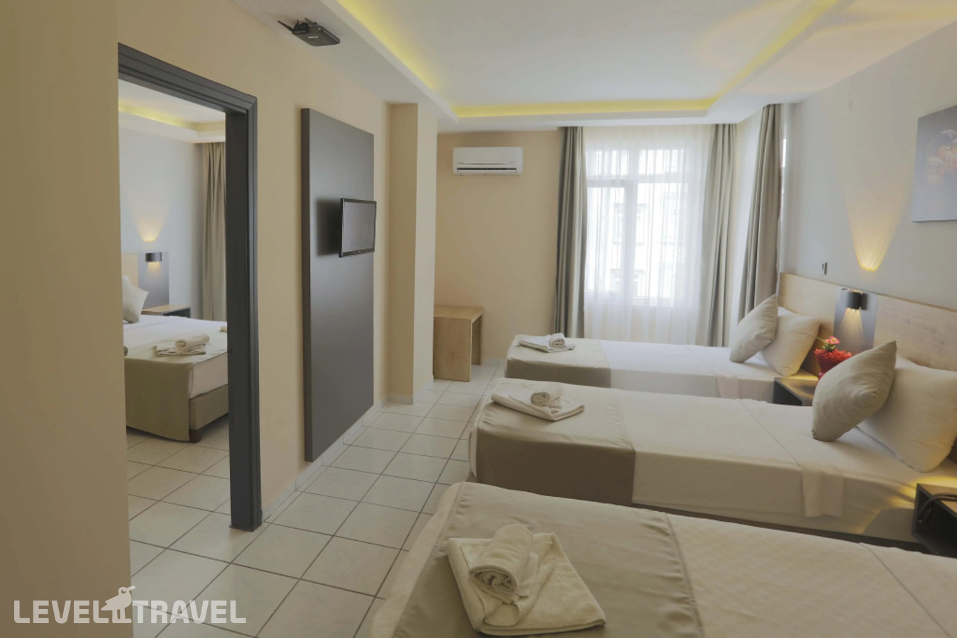 фотографии номера Пятиместный номер Семейный с балконом отеля Alanya Risus Park Hotel (Ex. Millennium Park Hotel) в Турция(Аланья - центр) - фото №1