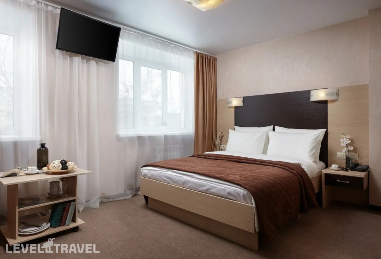 фотографии номера Двухместный номер Улучшенный Standard Comfort (двуспальная кровать) отеля Гостиница Заречная в Россия(Ленинский район) - фото №1