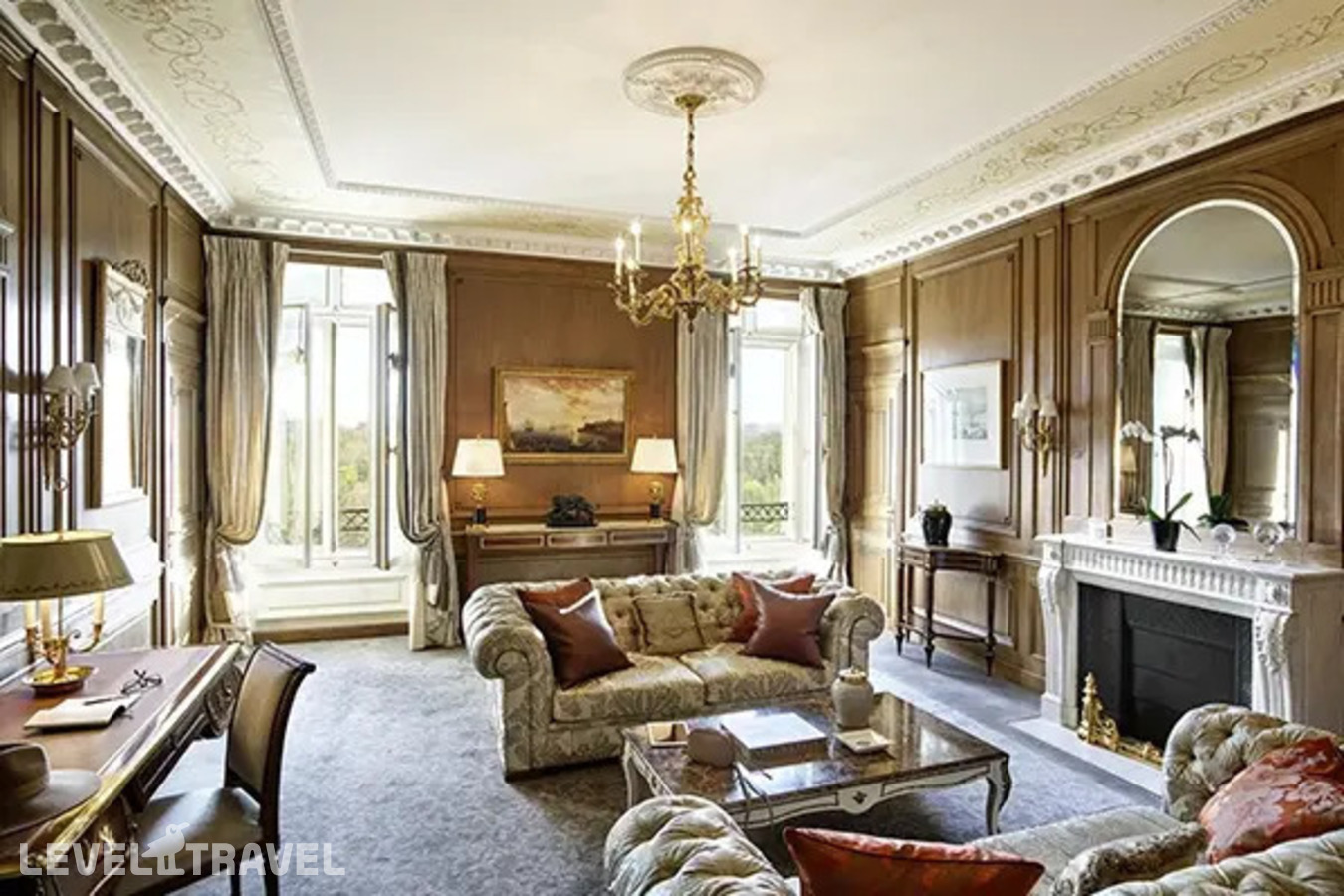 фотографии номера Люкс Heritage с видом на парк отеля Le Meurice Hotel в Франция(1 округ Парижа) - фото №4