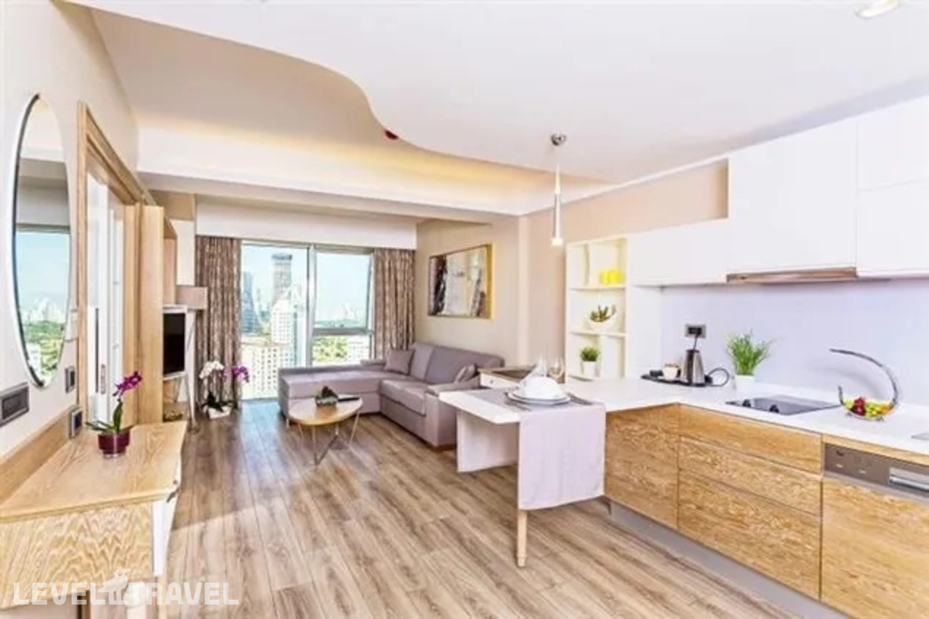 фотографии номера Люкс Panaromic 1+1 Comfort отеля Bof Hotels Ceo Suites Atasehir в Турция(Аташехир) - фото №5