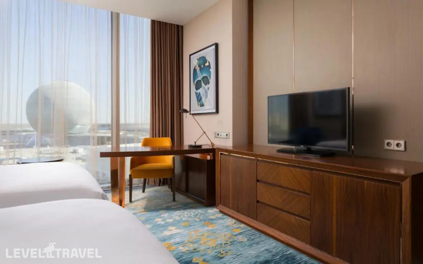 фотографии номера Двухместный номер Expo View Deluxe (2 отдельные кровати) отеля Hilton Astana в Казахстан(Астана) - фото №2
