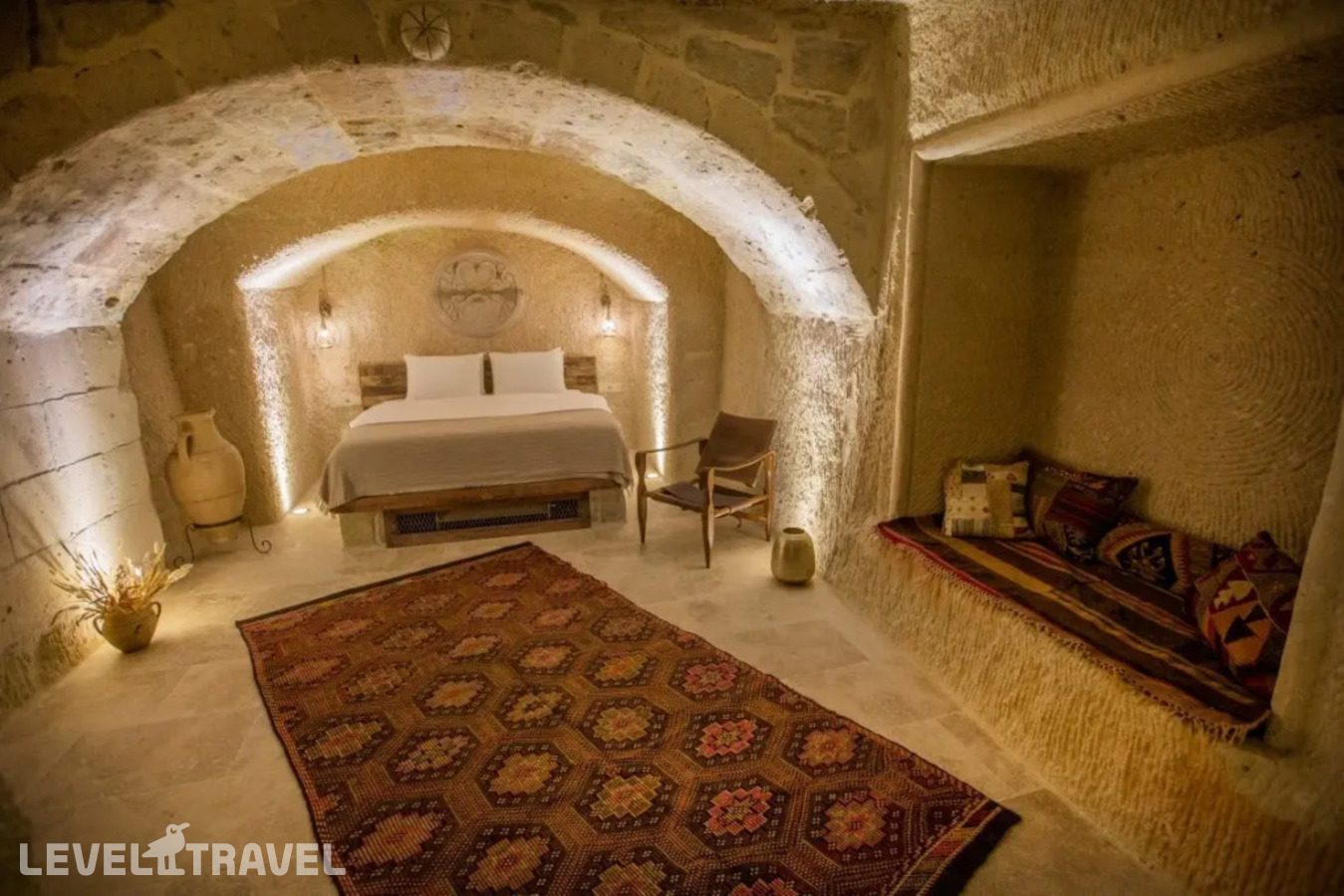 фотографии номера Двухместный люкс King Cave с бассейном 102 (двуспальная кровать) отеля Doda Artisanal Cave в Турция(Ортахисар) - фото №4