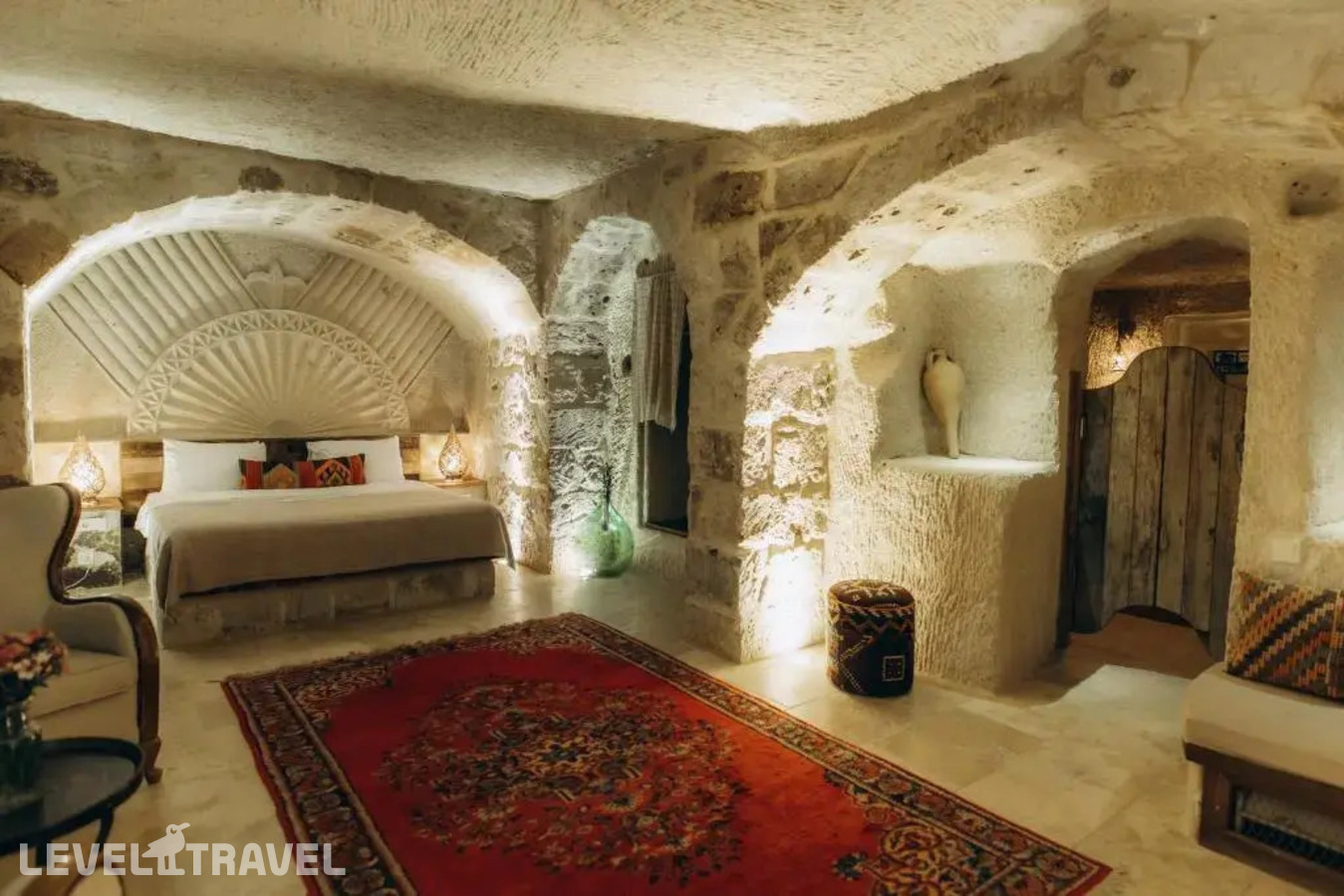 фотографии номера Двухместный люкс King Cave с бассейном 104 (двуспальная кровать) отеля Doda Artisanal Cave в Турция(Ортахисар) - фото №2