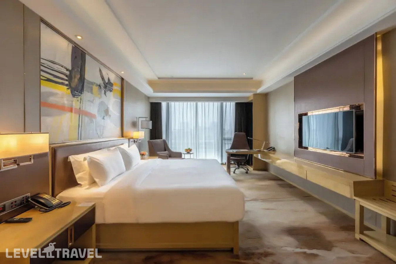 фотографии номера Двухместный номер Vaperse Business (двуспальная кровать) отеля Guangzhou Vaperse Hotel Zhujiang Newtown в Китай(Гуанчжоу) - фото №3