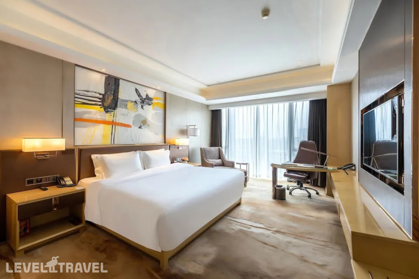 фотографии номера Двухместный номер Vaperse Business (двуспальная кровать) отеля Guangzhou Vaperse Hotel Zhujiang Newtown в Китай(Гуанчжоу) - фото №4