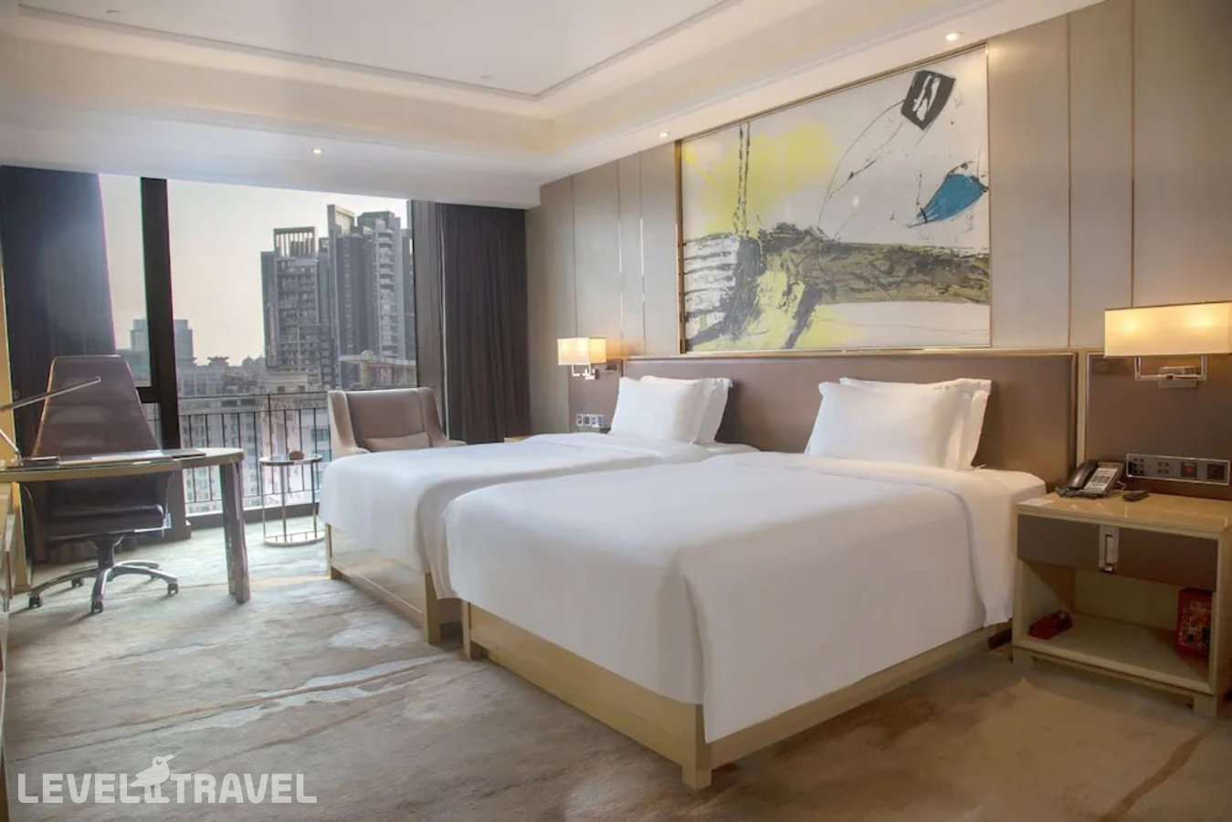 фотографии номера Двухместный номер Vaperse Business (2 отдельные кровати) отеля Guangzhou Vaperse Hotel Zhujiang Newtown в Китай(Гуанчжоу) - фото №1