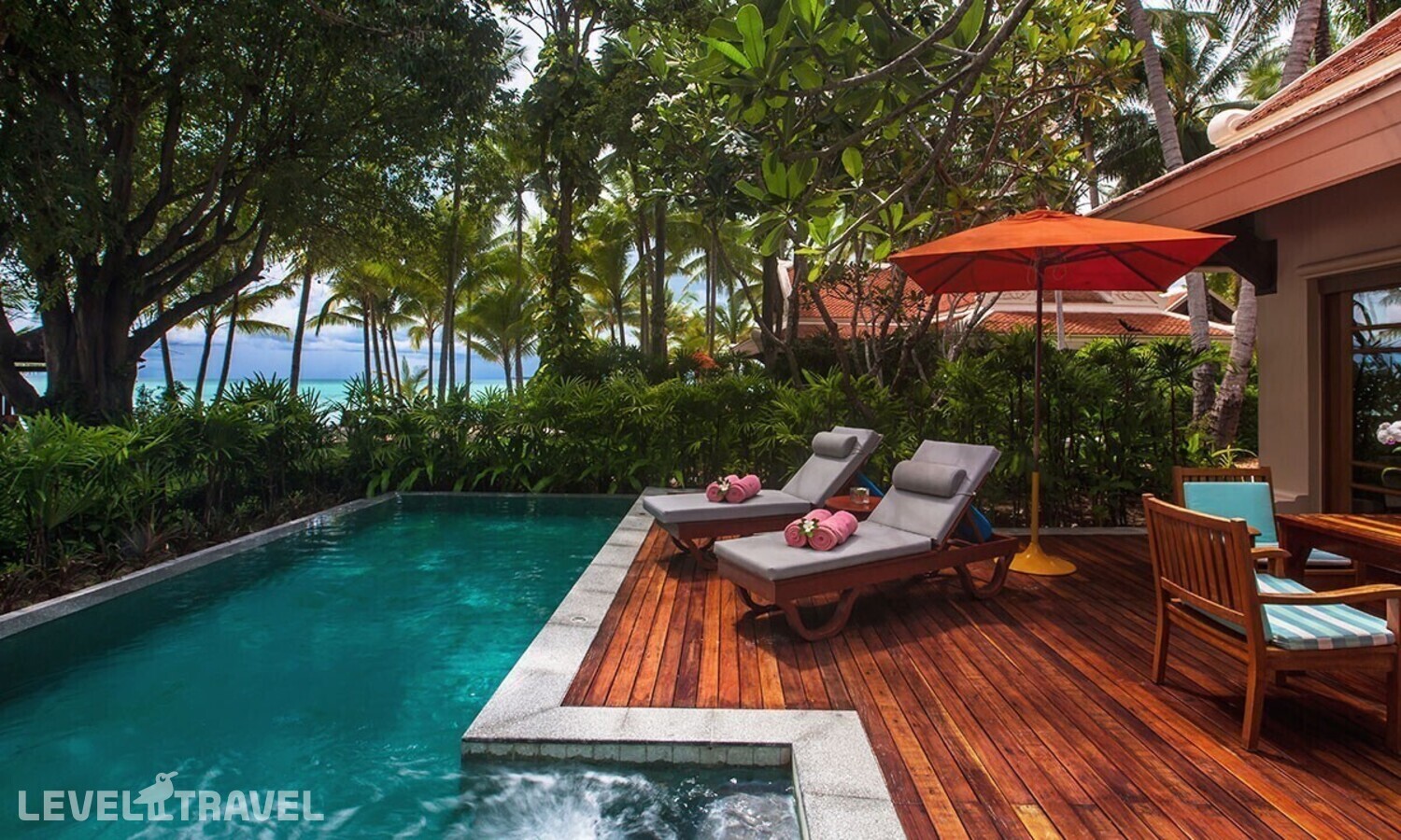 фотографии номера Вилла с частным бассейном на пляже (2 спальни) отеля Santiburi Koh Samui в Таиланд(Маенам Бич) - фото №2