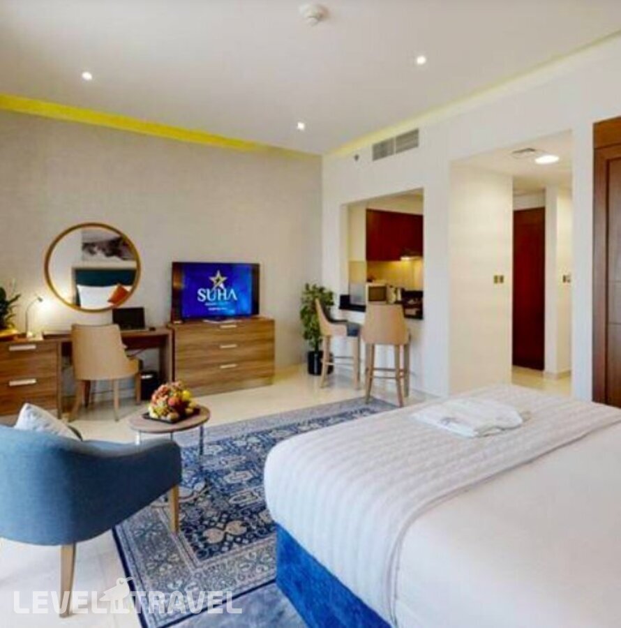 фотографии номера Студия отеля Suha Park Hotel Apartments в ОАЭ(Аль Джадаф) - фото №4
