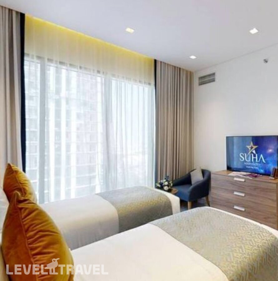 фотографии номера Апартаменты делюкс (2 спальни) отеля Suha Mina Rashid Hotel Apartments в ОАЭ(Бар Дубай) - фото №6