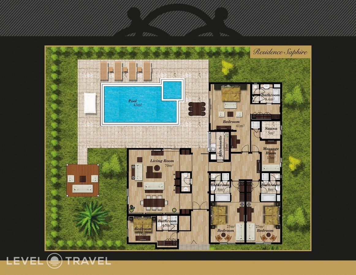 фотографии номера Вилла Sapphire отеля Akka Hotels Residence в Турция(Бельдиби) - фото №2