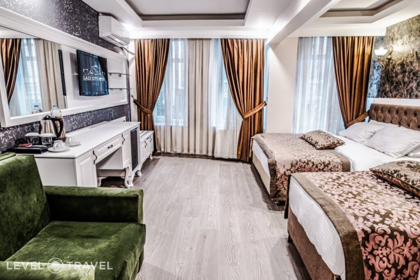 фотографии номера Четырехместный номер отеля Lazz City Hotel в Турция(Бейоглу) - фото №2