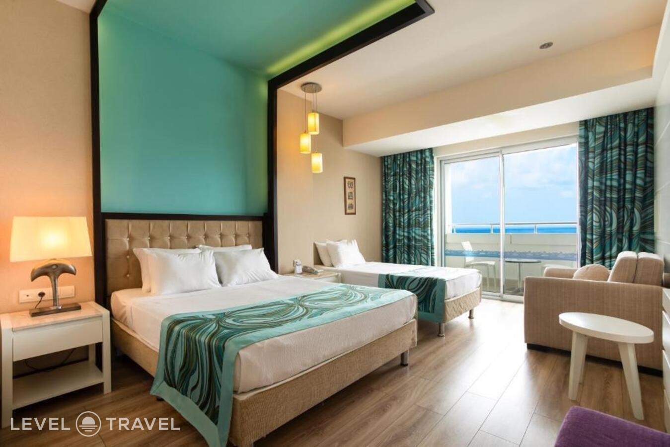 фотографии номера Стандартный с видом на море и бассейн отеля Orange County Resort Hotel Alanya в Турция(Окурджалар) - фото №1