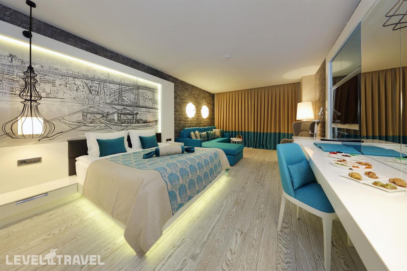 фотографии номера Номер с бассейном и видом на море отеля Sueno Hotels Deluxe Belek в Турция(Кадрие) - фото №1