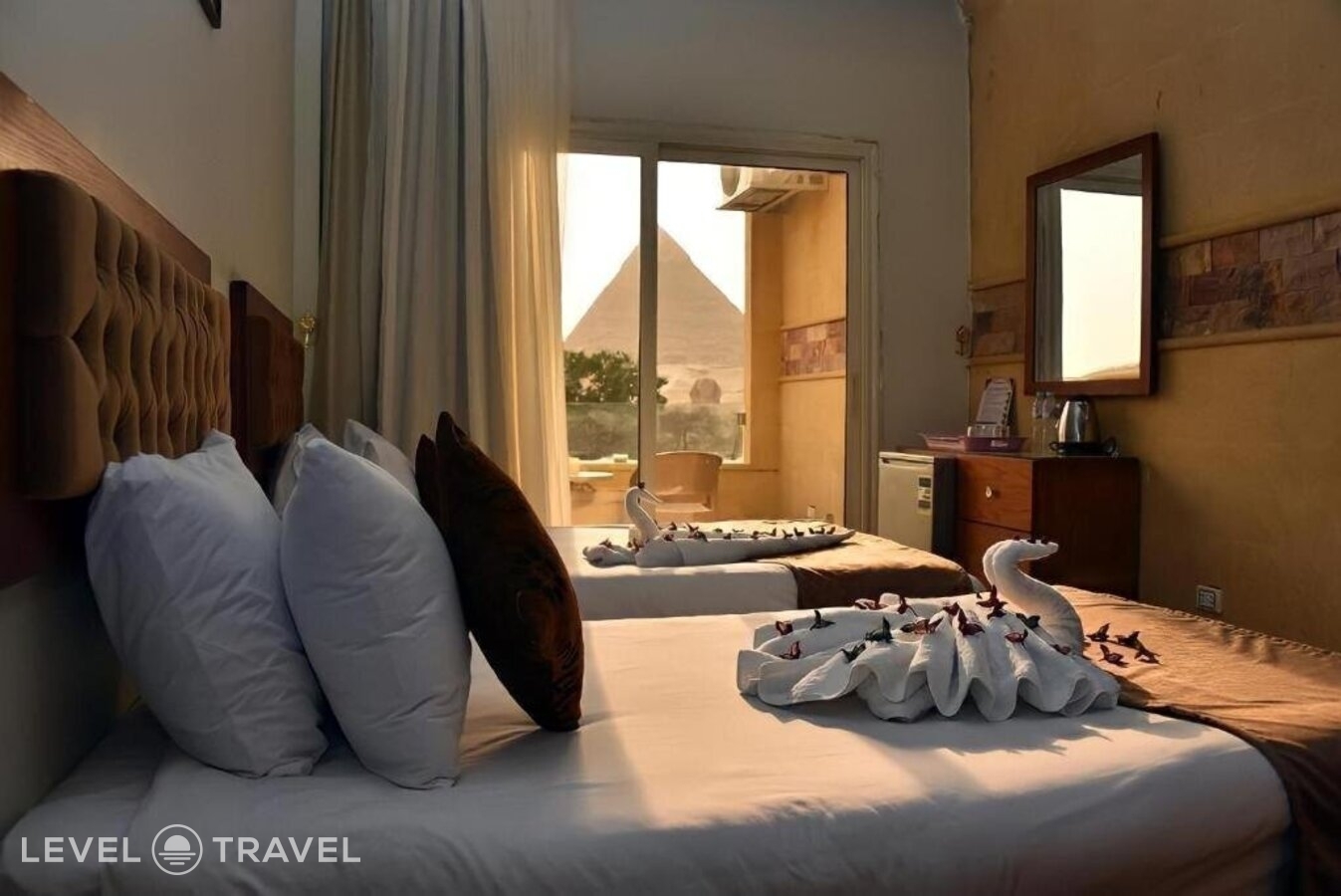 фотографии номера Четырехместный с балконом отеля Giza Pyramids View Inn в Египет(Гиза) - фото №14