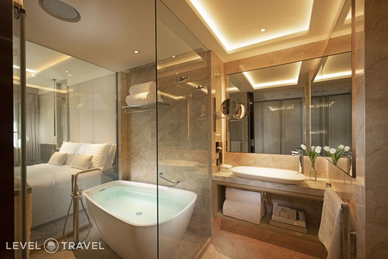 фотографии номера Представительский с видом на город отеля Kempinski Hotel Beijing Yansha Center в Китай(Пекин) - фото №5