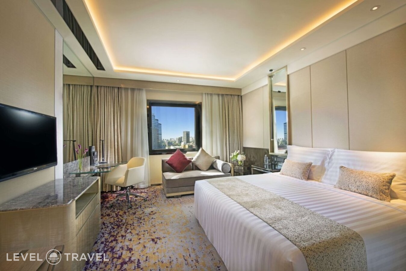 фотографии номера Представительский с видом на город отеля Kempinski Hotel Beijing Yansha Center в Китай(Пекин) - фото №4
