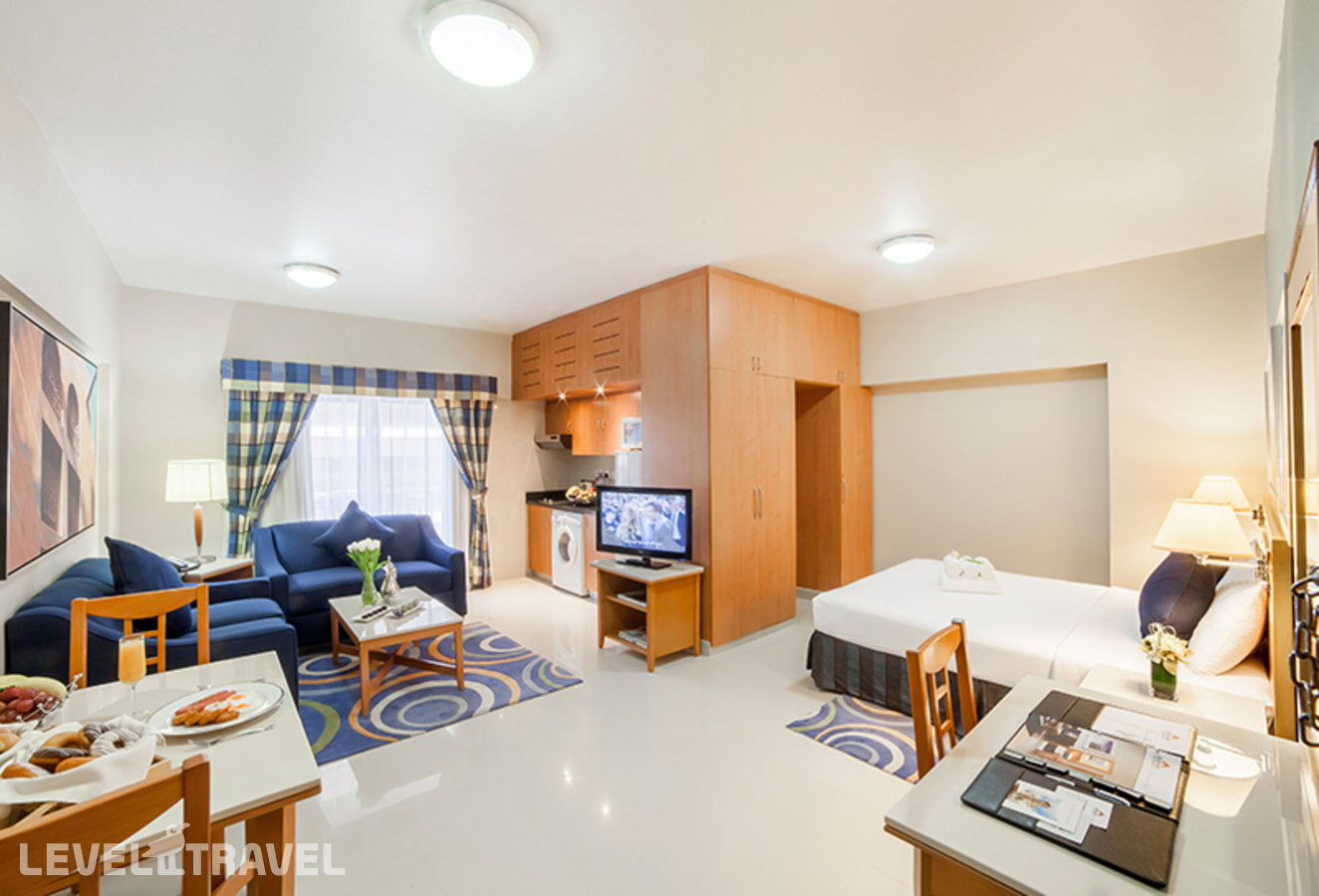 фотографии номера Студия отеля Golden Sands Hotel Apartments в ОАЭ(Бар Дубай) - фото №1