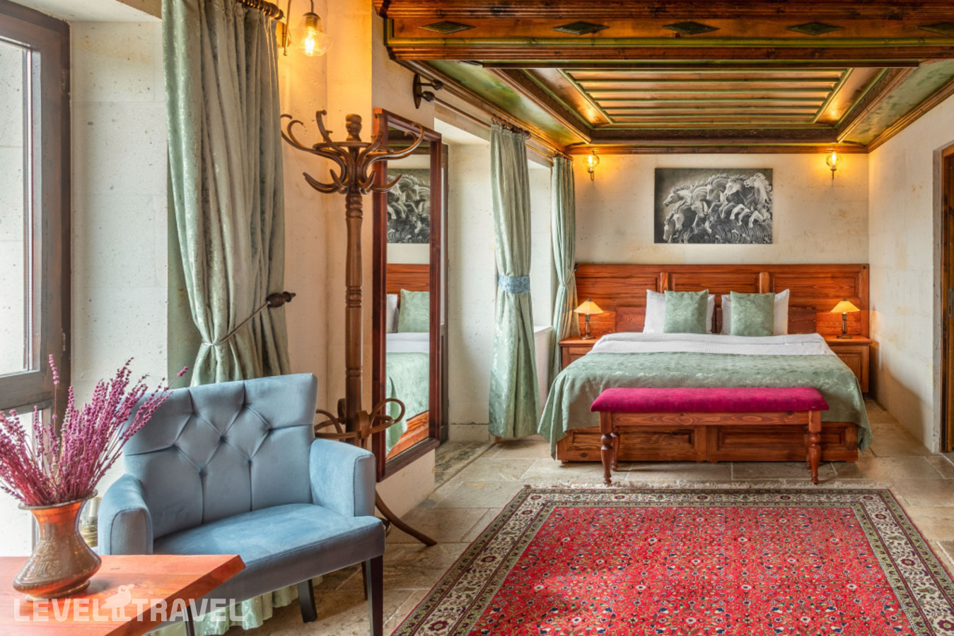 фотографии номера Роскошный люкс с балконом отеля Acer Cave Hotel в Турция(Ортахисар) - фото №9