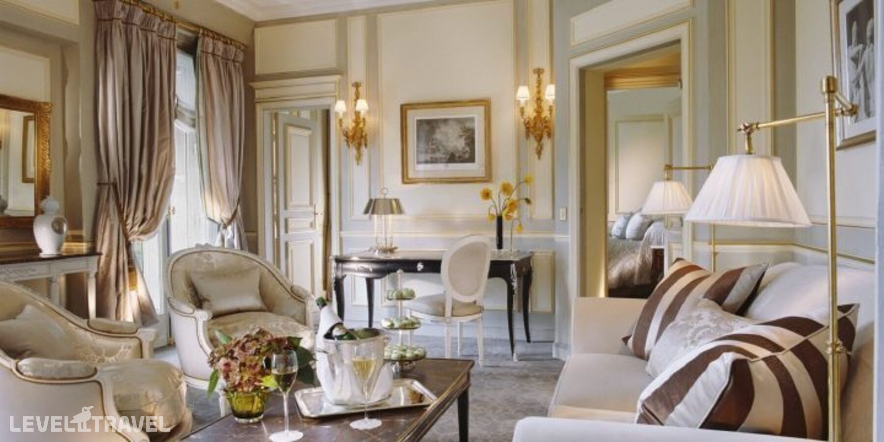 фотографии номера Люкс роскошный отеля Le Meurice Hotel в Франция(1 округ Парижа) - фото №1