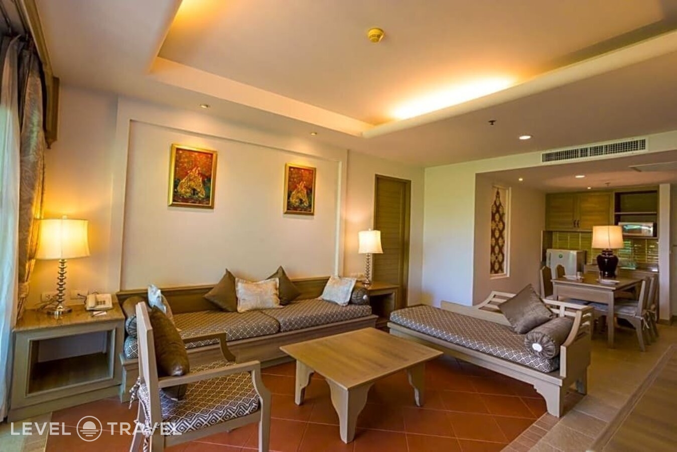 фотографии номера Семейный люкс (2 спальни) отеля Ravindra Beach Resort & Spa в Таиланд(Джомтьен) - фото №9