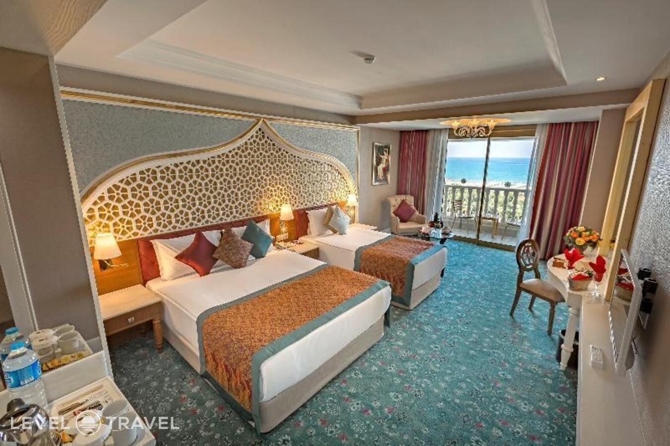 Стандартный с видом на море (двуспальная кровать) — фото 12