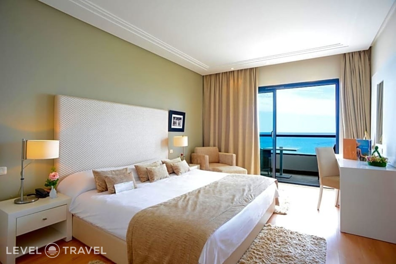фотографии номера Полулюкс с видом на море отеля Nozha Beach Resort & Spa (Ex. Vincci Nozha Beach) в Тунис(Мрезга) - фото №2