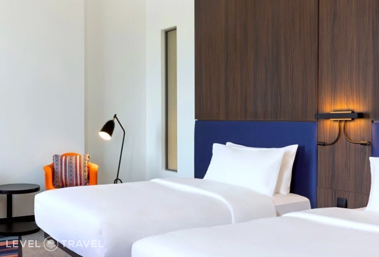 фотографии номера Номер Savvy (две односпальные кровати) отеля Aloft Al Mina Hotel в ОАЭ(Бар Дубай) - фото №5