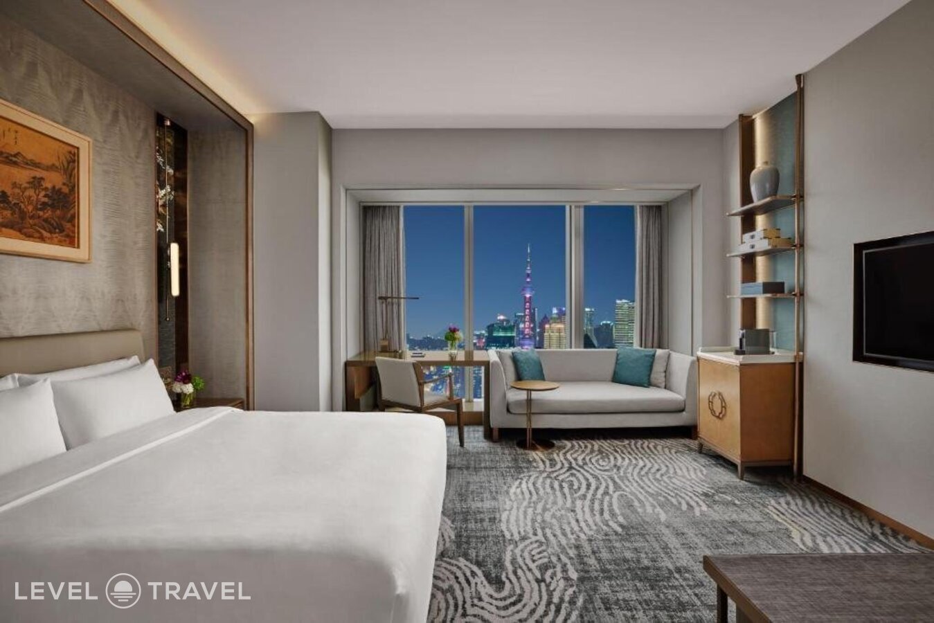 фотографии номера Стандартный с видом на город отеля Conrad Shanghai в Китай(Шанхай) - фото №3