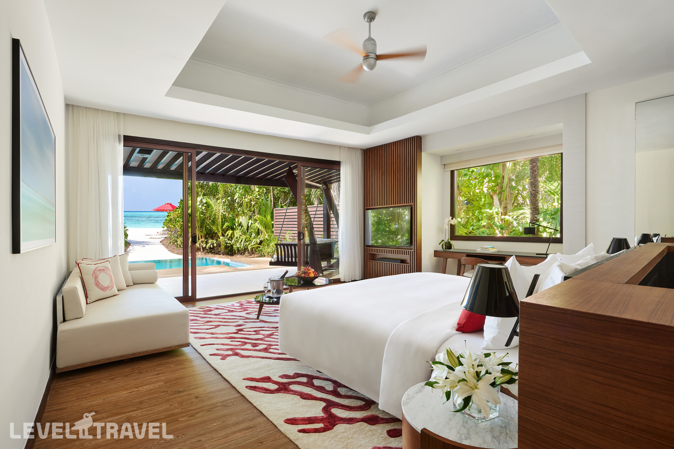 фотографии номера Семейная пляжная вилла с бассейном отеля Niyama Private Islands Maldives в Мальдивы(Даалу Атолл) - фото №6