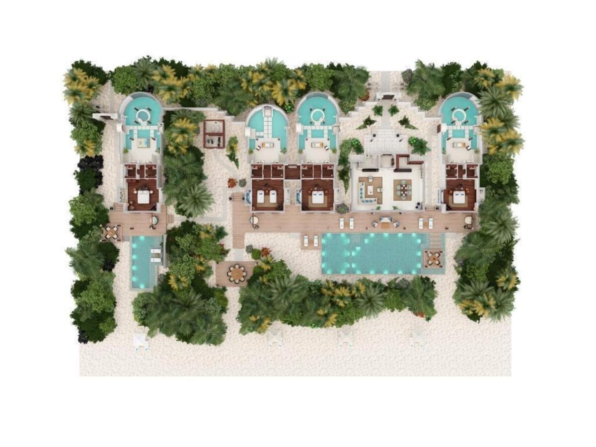 фотографии номера Пляжная резиденция (4 спальни) отеля Anantara Kihavah Villas в Мальдивы(Баа Атолл) - фото №7