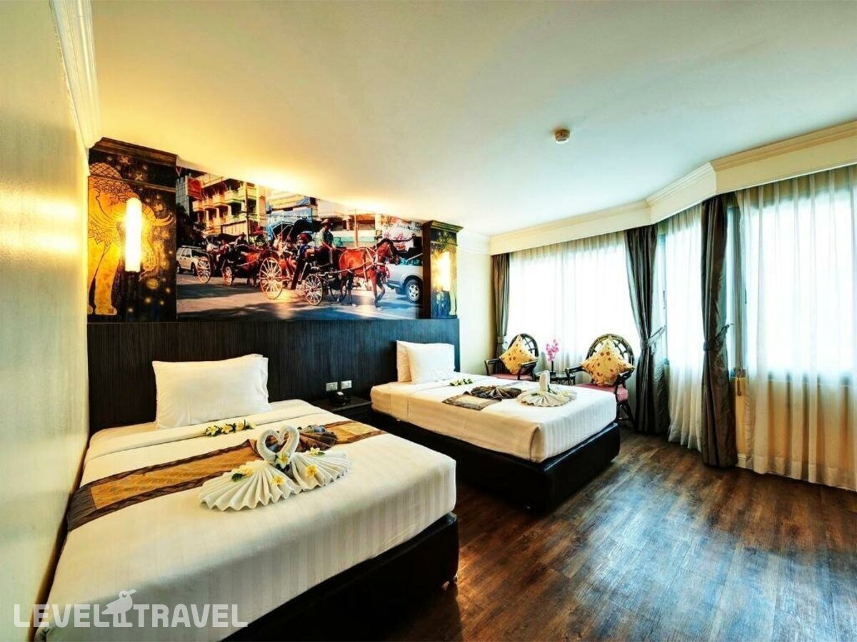 фотографии номера Улучшенный (две односпальные кровати) отеля Coco Beach Hotel Jomtien Pattaya (Ex.Jomtien Garden Hotel) в Таиланд(Джомтьен) - фото №6
