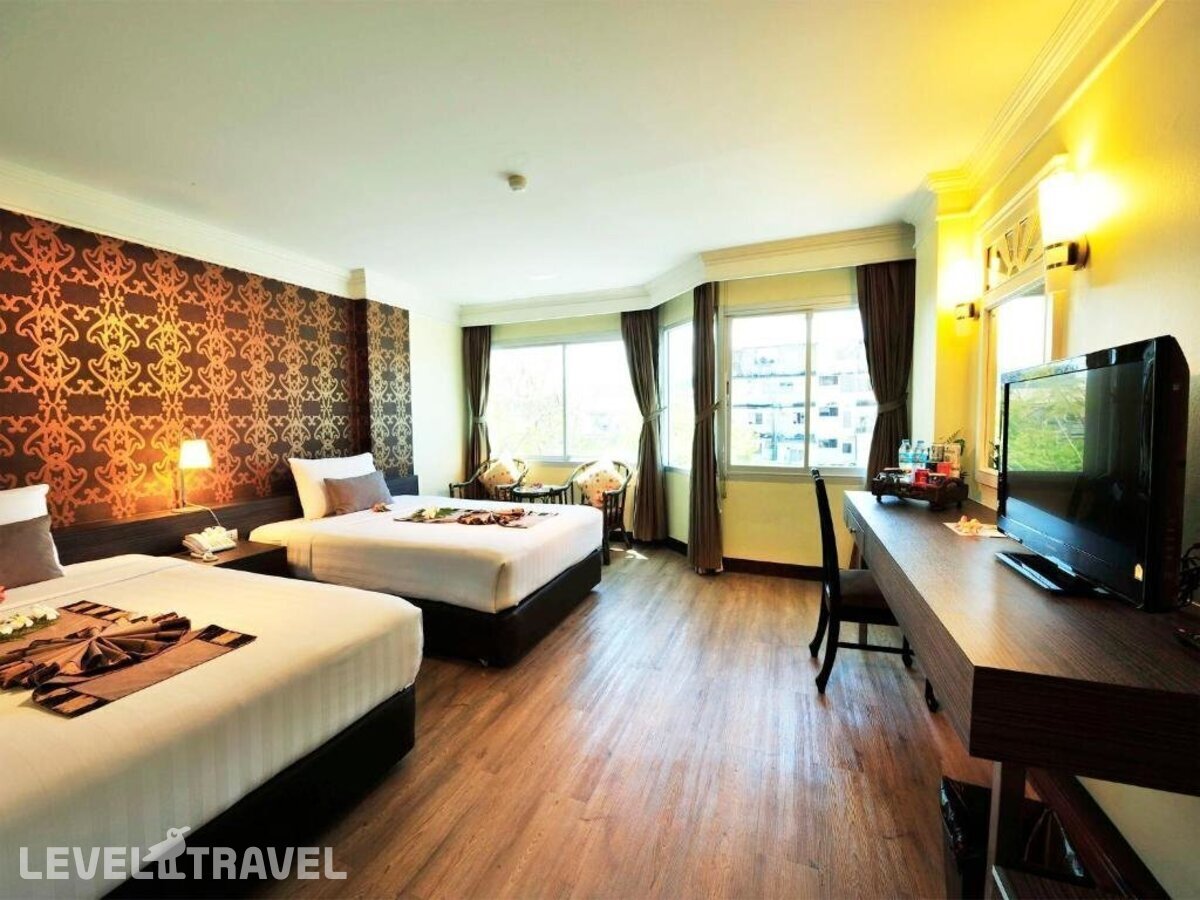 фотографии номера Улучшенный (две односпальные кровати) отеля Coco Beach Hotel Jomtien Pattaya (Ex.Jomtien Garden Hotel) в Таиланд(Джомтьен) - фото №2