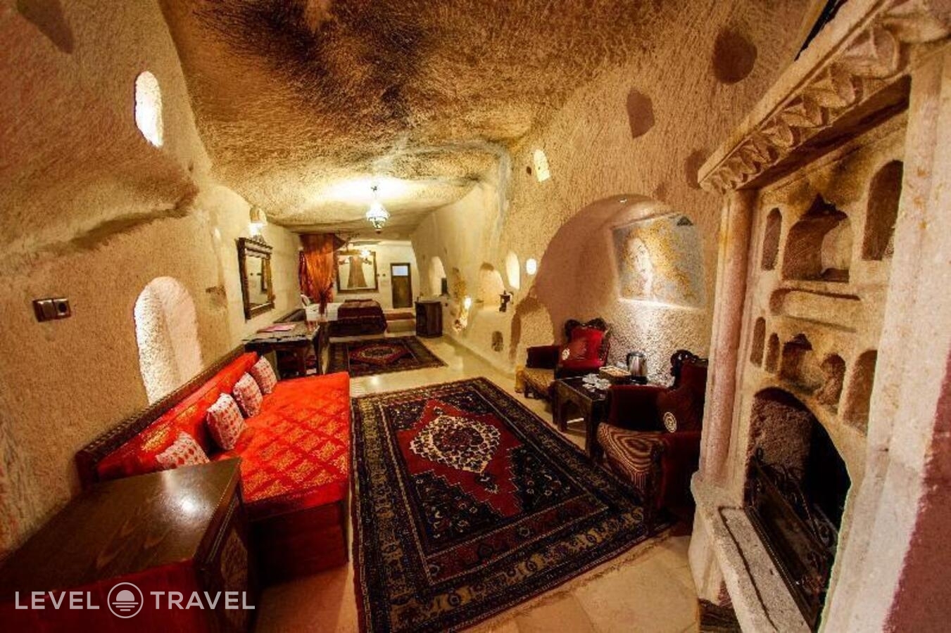 фотографии номера Стандартный (две односпальные кровати) отеля Gamirasu Cave Hotel в Турция(Ургюп) - фото №5