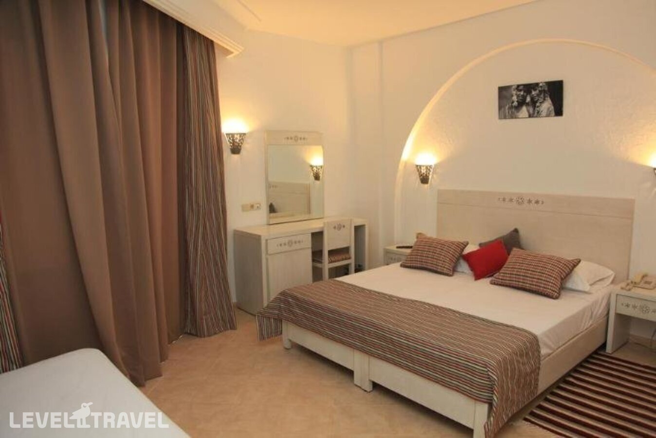 фотографии номера Стандартный (две односпальные кровати) отеля Hotel Menara (Ex.Hotel Lilas) в Тунис(Хаммамет) - фото №2