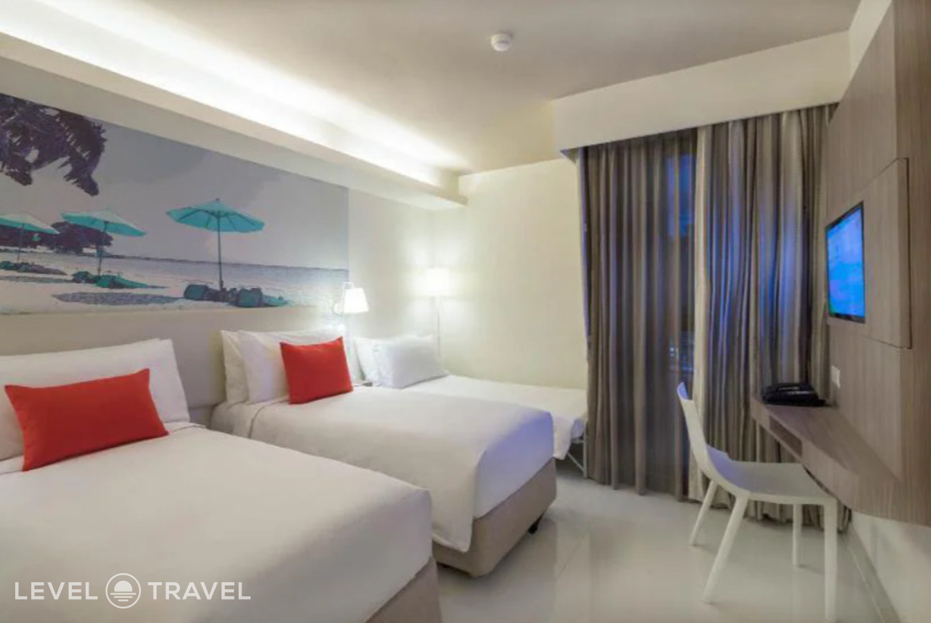 фотографии номера Стандартный (две односпальные кровати) отеля Travelodge Pattaya (Ex. Premier Inn Pattaya) в Таиланд(Центральная Паттайя) - фото №2