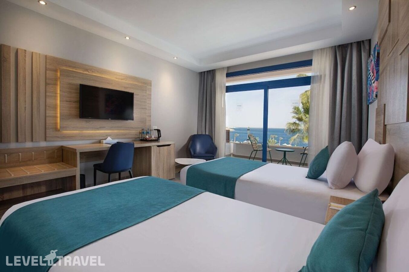 фотографии номера Премиум с видом на море (две односпальные кровати) отеля V Hotel - Sharm El Sheikh (Ex. Pyramisa Beach Resort) в Египет(Шаркс Бэй) - фото №5
