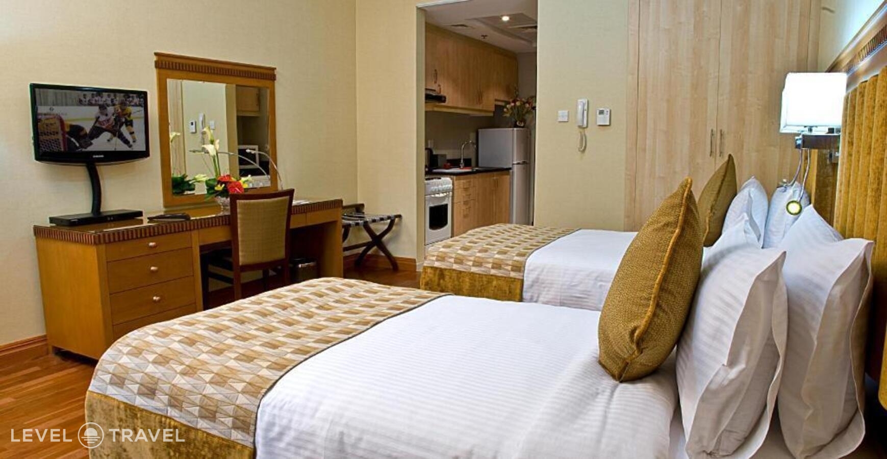 фотографии номера Студия (две односпальные кровати) отеля Chelsea Gardens Hotel Apt в ОАЭ(Джебель-Али) - фото №1