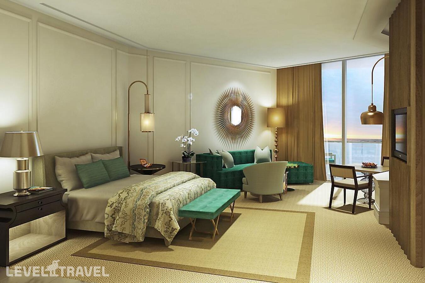 фотографии номера Делюкс с видом на море отеля Mandarin Oriental Jumeira Dubai в ОАЭ(Дубай Джумейра) - фото №1