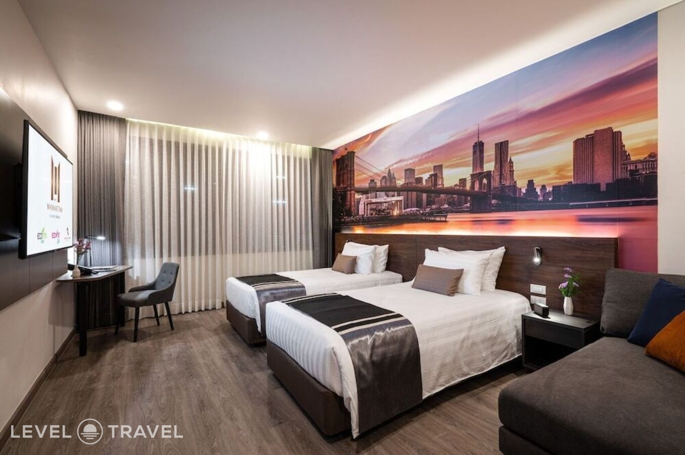 фотографии номера Делюкс (две односпальные кровати) отеля Manhattan Bangkok в Таиланд(Бангкок) - фото №7