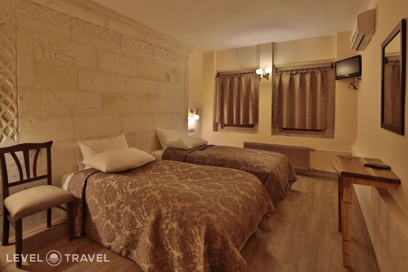 фотографии номера Стандартный (две односпальные кровати) отеля Heybe Hotel в Турция(Гёреме) - фото №1