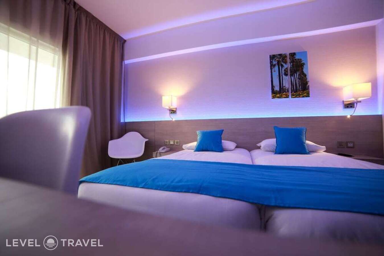 фотографии номера Стандартный с видом на море отеля Les Palmiers Beach Hotel в Кипр(Ларнака) - фото №1