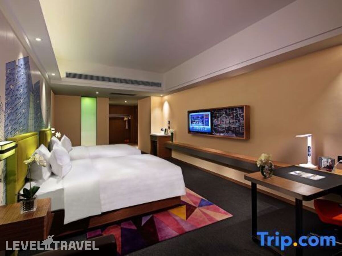 фотографии номера Стандартный (две односпальные кровати) отеля Hampton By Hilton Guangzhou Zhujiang New Town в Китай(Гуанчжоу) - фото №2