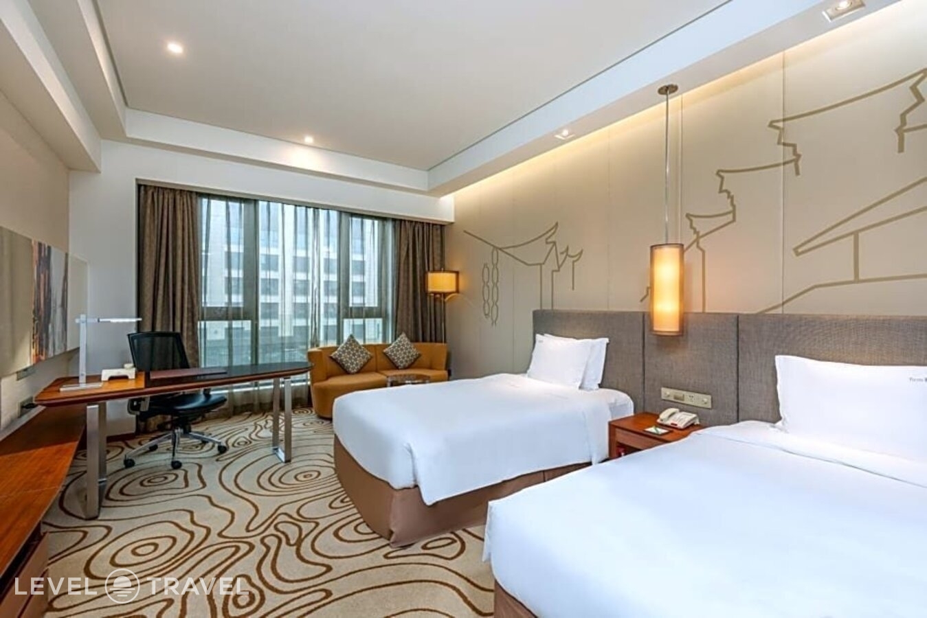 фотографии номера Премиум (две односпальные кровати) отеля Holiday Inn Shanghai Hongqiao, An Ihg Hotel в Китай(Шанхай) - фото №1